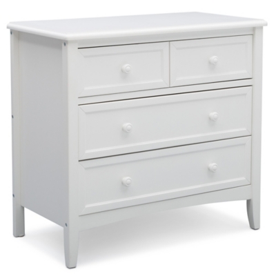 delta children farmhouse 3 drawer dresser with changing top