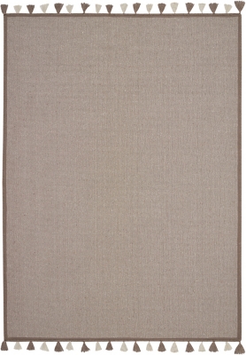 Nourison Kids Otto Taupe 5'x8' Flat Weave Area Rug, Taupe, large