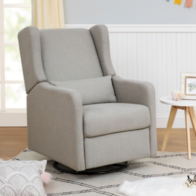 Carter's by Davinci Arlo Recliner And Swivel Glider, Gray, large