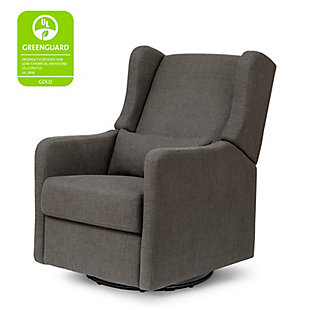 Carter's by Davinci Arlo Recliner and Swivel Glider | Water Repellent & Stain Resistant fabric, Charcoal, large
