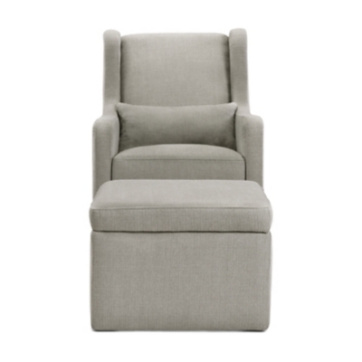 Carter's by davinci adrian swivel glider with storage deals ottoman