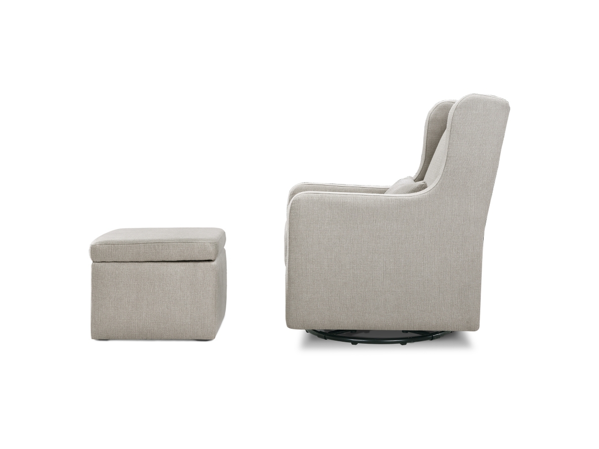 Carter s by Davinci Adrian Swivel Glider with Storage Ottoman Ashley