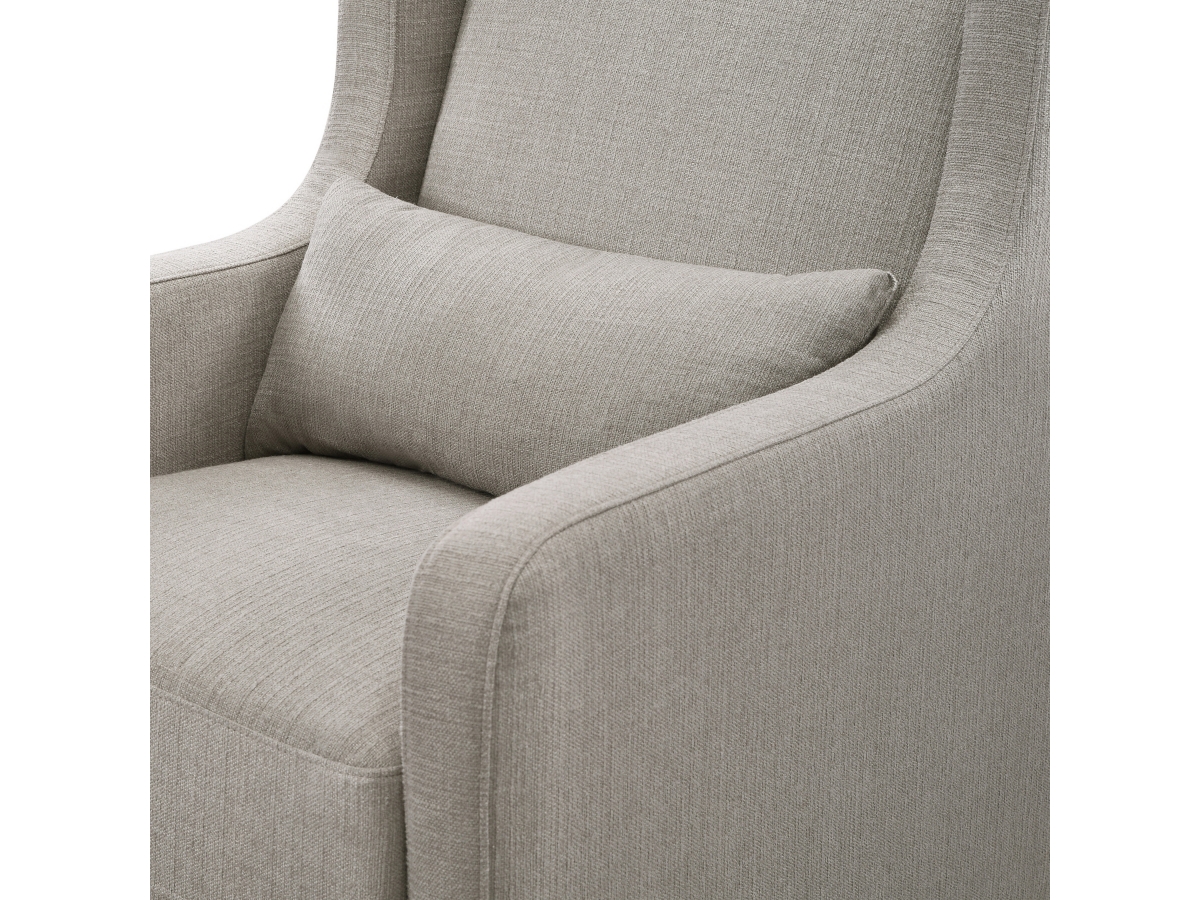 Adrian swivel glider with storage ottoman sale