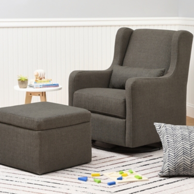 Adrian swivel glider 2025 & storage ottoman