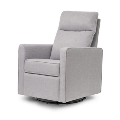 Davinci Gabby Pillowback Swivel Glider, Misty Gray, large