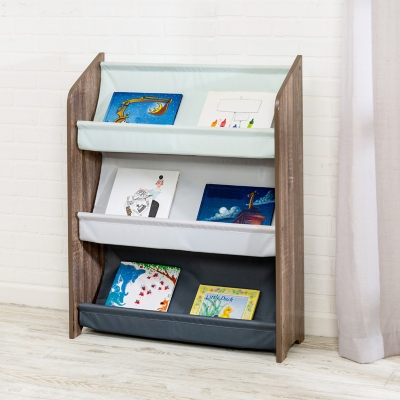 Honey-Can-Do Kids Collection 3-Tier Book Rack, Gray