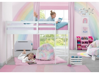 Delta Children Low Loft Bed with Guardrail and Ladder
