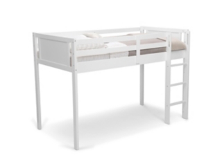 Delta Children Low Loft Bed with Guardrail and Ladder