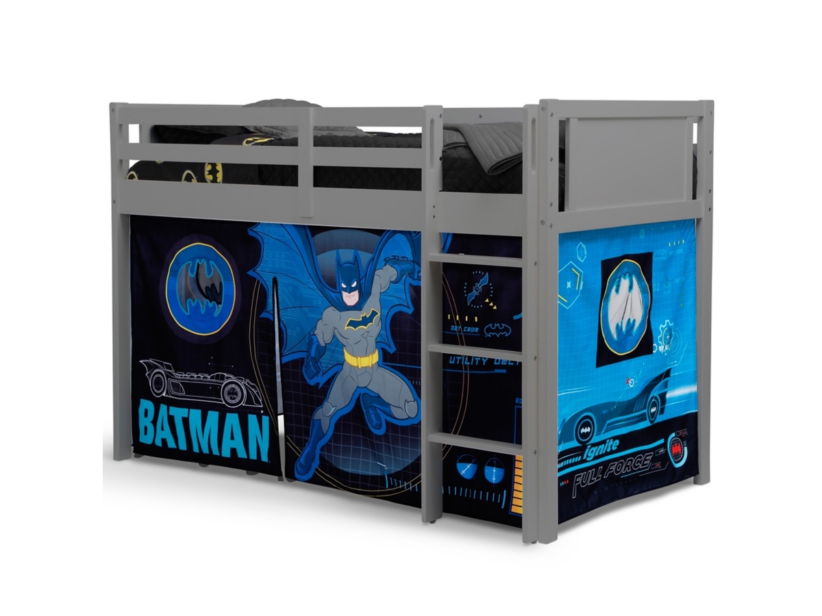 Delta Children Batman Loft Bed Tent - Curtain Set For Low Twin Loft Bed (bed Sold Separately), , large