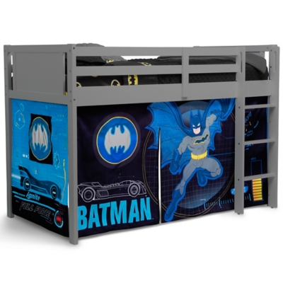 Delta Children Batman Loft Bed Tent - Curtain Set For Low Twin Loft Bed (bed Sold Separately), , large