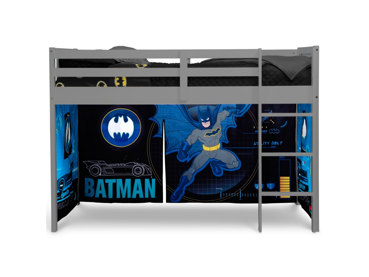 Delta Children Batman Loft Bed Tent - Curtain Set For Low Twin Loft Bed (bed Sold Separately), , large