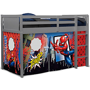 Delta Children Spider-man Loft Bed Tent - Curtain Set For Low Twin Loft Bed (bed Sold Separately), , large