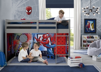 Delta Children Spider man Loft Bed Tent Curtain Set For Low Twin