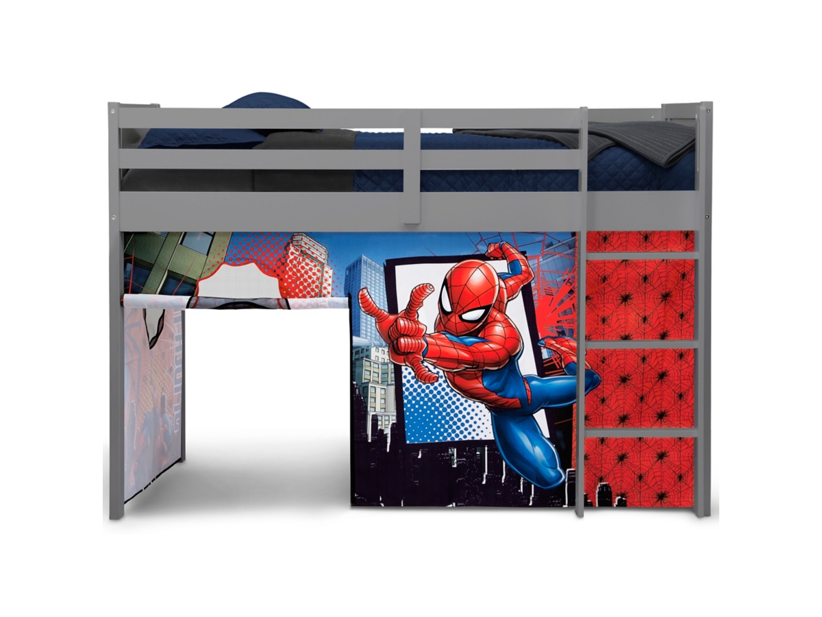 Delta Children Spider-man Loft Bed Tent - Curtain Set For Low Twin Loft Bed (bed Sold Separately), , large