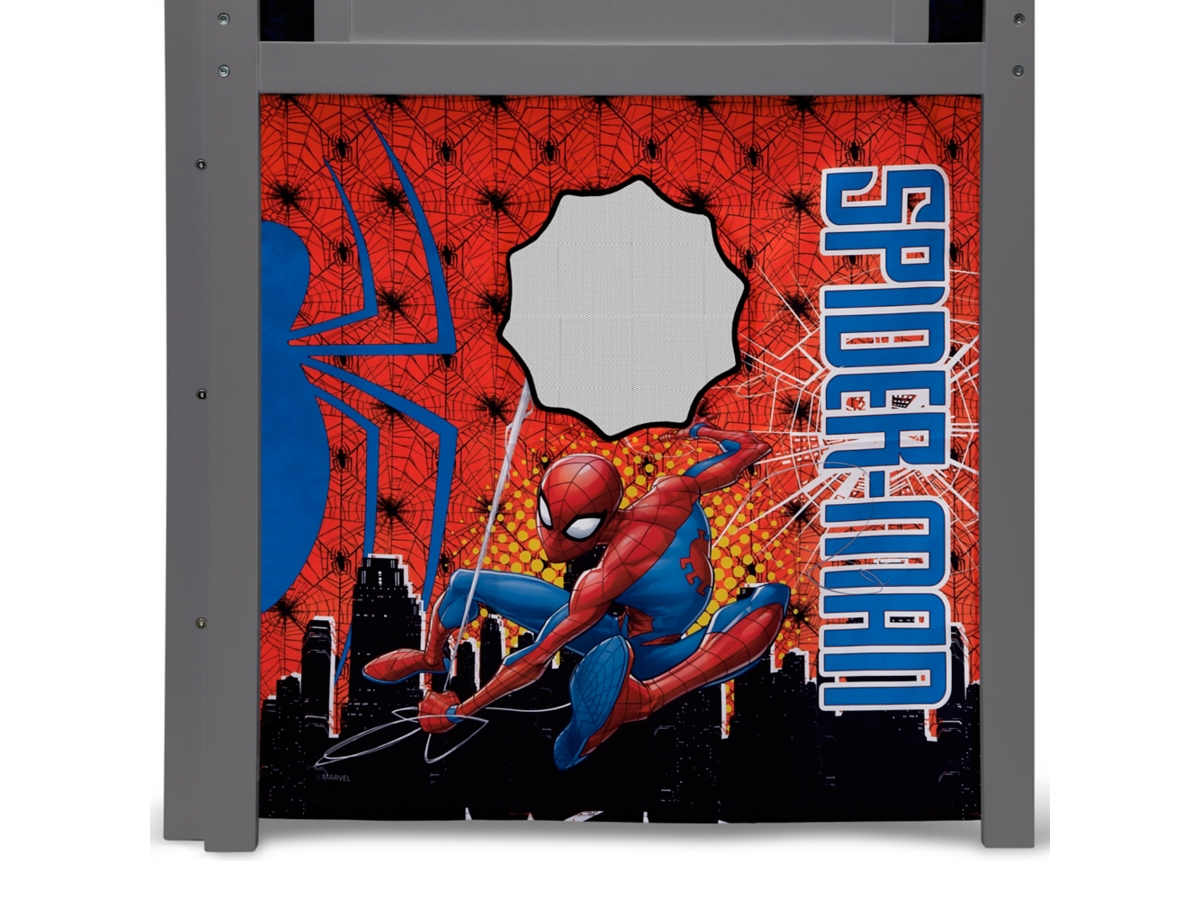 Delta Children Spider-man Loft Bed Tent - Curtain Set For Low Twin Loft Bed (bed Sold Separately), , large