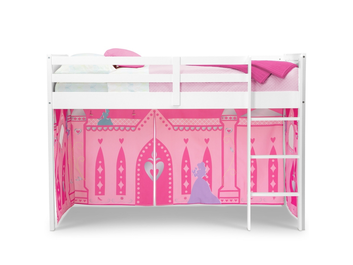 Delta Children Disney Princess Loft Bed Tent - Curtain Set For Low Twin Loft Bed (bed Sold Separately), , large