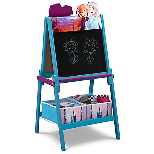 Frozen Anna and Elsa Activity Easel with Storage by Delta Children 