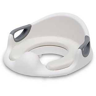 The Kid Size Toddler Potty Training Seat by Delta Children is an easy and convenient way to start toilet training with your little one. The seat’s non-slip base and easy-to-grip handles keep your child secure while they learn to use the bathroom, boosting their potty confidence. The potty’s classic white and grey colorway is designed to coordinate with your existing bathroom décor and its universal fit ensures it works with most standard round and elongated toilets. What else makes this potty seat awesome? It’s so easy to clean! This potty seat features a removable foam seat and integrated splash guard that makes it perfect for boys or girls to use. Get the Kid Size Toddler Potty Training Seat by Delta Children when it’s time for your little one to start their potty-training journey—it will help them concur toilet training easily and quickly! Delta Children was founded around the idea of making safe, high-quality children's furniture affordable for all families. They know there's nothing more important than safety when it comes to your child's space. That's why all Delta Children products are built with long-lasting materials to ensure they stand up to years of use. Plus, they are rigorously tested to meet or exceed all industry safety standards.Universal fit: the delta children kid size toddler potty training seat fits on most standard round and elongated toilets, non-slip bottom ensures it stays in place, no tools needed for installation | Comfy design: high back promotes proper potty posture to help kids comfortably transition to an adult-sized toilet, handles on both sides provide stability | Take it anywhere: the seat’s lightweight design is made for travel, so you can practice potty training no matter where you are | Easy to clean: removable soft foam seat cushion makes it easy to clean, integrated splash guard for boys and girls stays in place and prevents messes | Size: 12”l x 14.2”w x 4”h, recommend for 12 months+, holds up to 75 lbs.