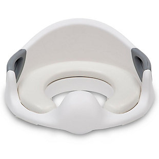 The Kid Size Toddler Potty Training Seat by Delta Children is an easy and convenient way to start toilet training with your little one. The seat’s non-slip base and easy-to-grip handles keep your child secure while they learn to use the bathroom, boosting their potty confidence. The potty’s classic white and grey colorway is designed to coordinate with your existing bathroom décor and its universal fit ensures it works with most standard round and elongated toilets. What else makes this potty seat awesome? It’s so easy to clean! This potty seat features a removable foam seat and integrated splash guard that makes it perfect for boys or girls to use. Get the Kid Size Toddler Potty Training Seat by Delta Children when it’s time for your little one to start their potty-training journey—it will help them concur toilet training easily and quickly! Delta Children was founded around the idea of making safe, high-quality children's furniture affordable for all families. They know there's nothing more important than safety when it comes to your child's space. That's why all Delta Children products are built with long-lasting materials to ensure they stand up to years of use. Plus, they are rigorously tested to meet or exceed all industry safety standards.Universal fit: the delta children kid size toddler potty training seat fits on most standard round and elongated toilets, non-slip bottom ensures it stays in place, no tools needed for installation | Comfy design: high back promotes proper potty posture to help kids comfortably transition to an adult-sized toilet, handles on both sides provide stability | Take it anywhere: the seat’s lightweight design is made for travel, so you can practice potty training no matter where you are | Easy to clean: removable soft foam seat cushion makes it easy to clean, integrated splash guard for boys and girls stays in place and prevents messes | Size: 12”l x 14.2”w x 4”h, recommend for 12 months+, holds up to 75 lbs.