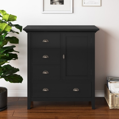 Redmond Medium Storage Cabinet, Black