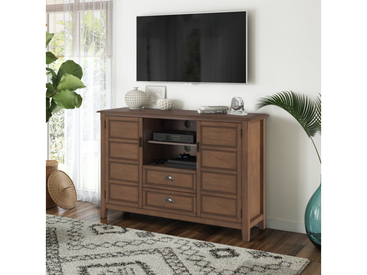 Simpli home burlington tall tv media stand discount