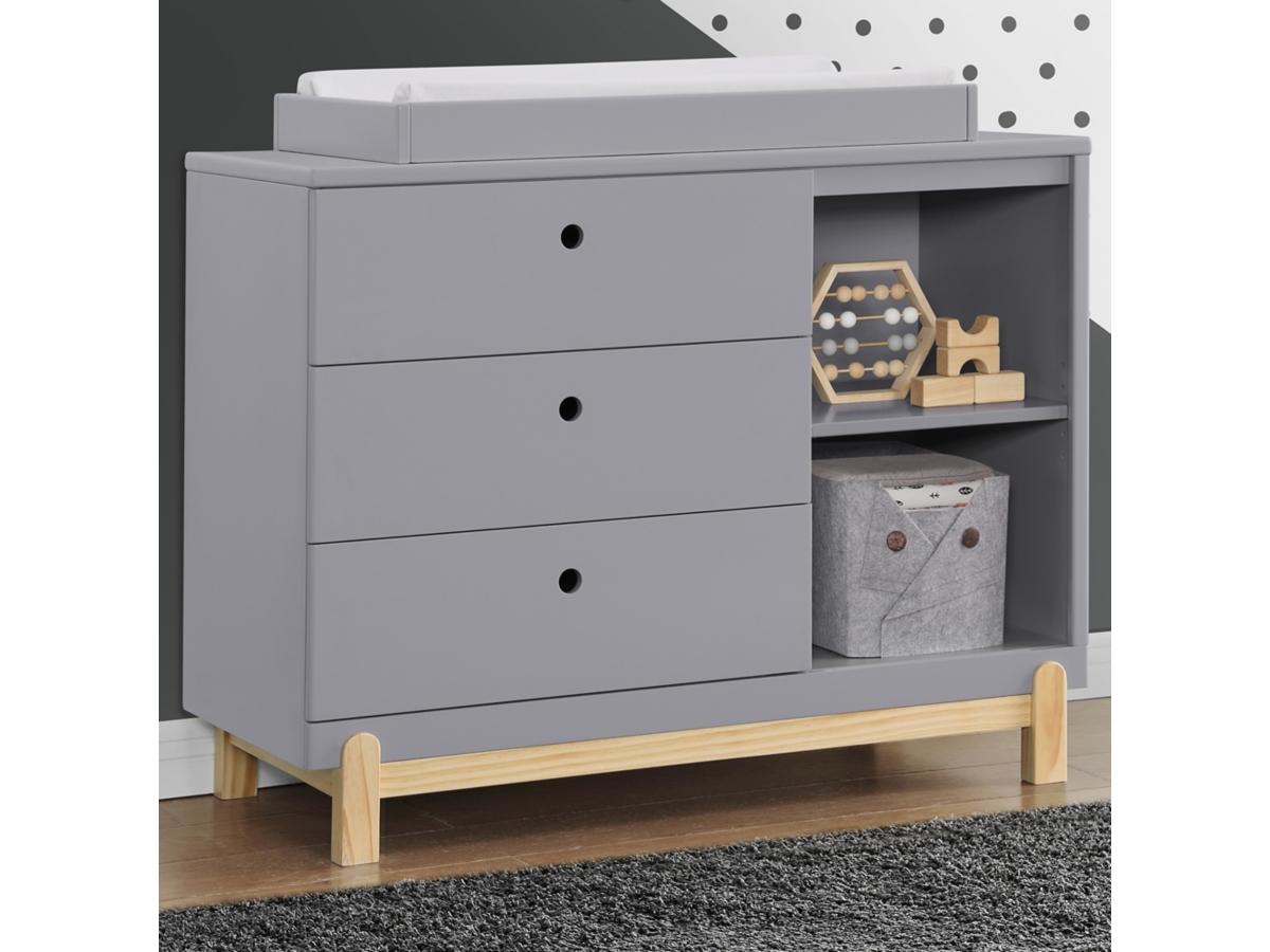 Delta Children Poppy 3 Drawer Dresser With Cubbies Ashley