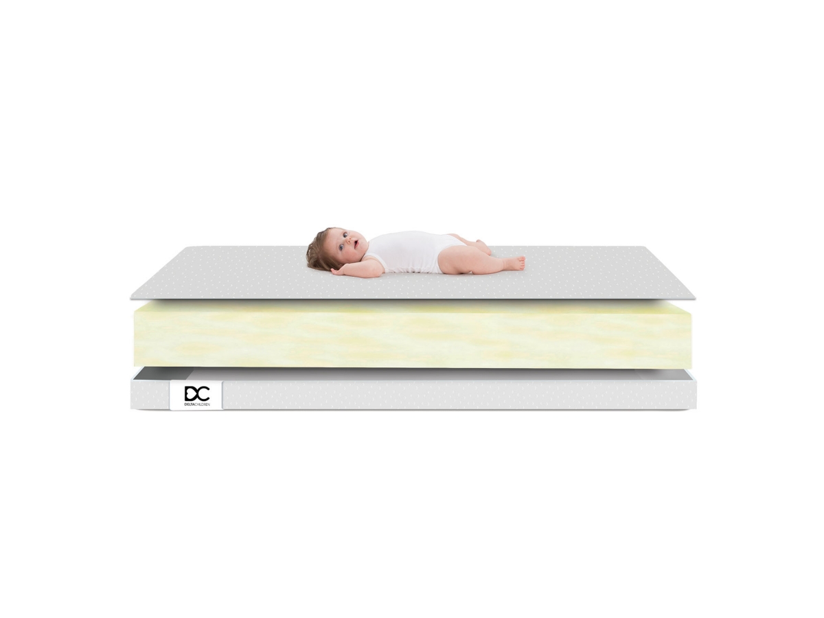 Delta Children x Ashley Peaceful Dreams Dual Sided Recycled Fiber Core Crib And Toddler Mattress, , large
