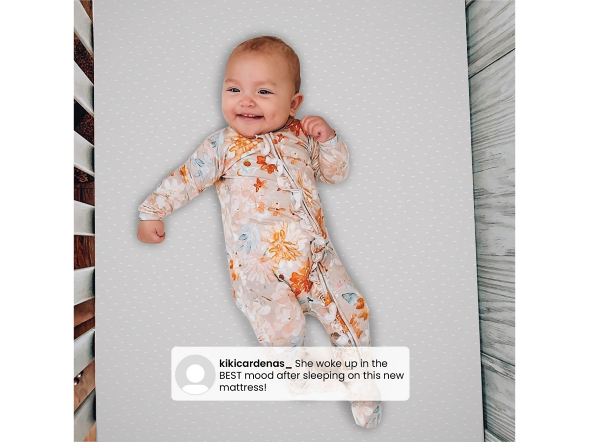 Delta Children x Ashley Peaceful Dreams Dual Sided Recycled Fiber Core Crib And Toddler Mattress, , large