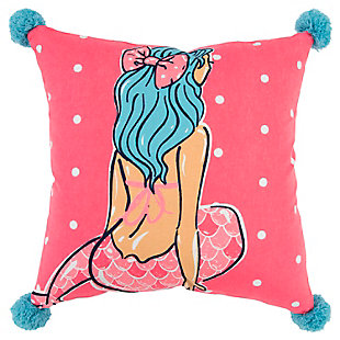 Simply Southern 18"x18" Poly Filled Mermaid Pillow, , large