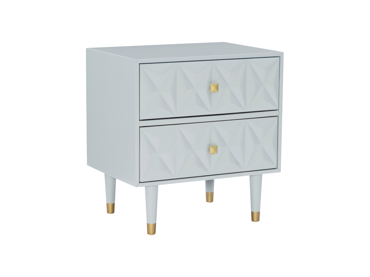 Ashley Linon Geo Texture 2 Drawer Nig...