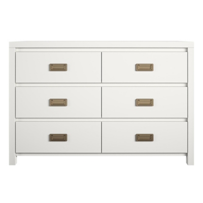 Little Seeds Monarch Hill Haven 6 Drawer White Kids Dresser, White, large