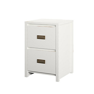 Oh, the thrill of discovery! The unparalleled feeling of victory upon encountering the perfect find, the Little Seeds Monarch Hill Haven White Kids’ Nightstand! With its classic white finish and beautiful gold drawer pulls, this campaign style nightstand will house your little explorer’s night time necessities. This white nightstand features generous storage space with two drawers for precious bed time treasures. Does your adventurer need their own creative space? The Little Seeds Monarch Hill Haven White Kids’ Nightstand can also evolve into a traditional pedestal desk by pairing it with the Little Seeds Monarch Hill Haven White Single Pedestal Kids’ Desk (sold separately), offering even more storage for small bedroom spaces. The white nightstand meets or exceeds the CPSIA Juvenile testing requirements to ensure your child’s safety. Little Seeds not only creates this and many more on trend kids’ and teen furniture pieces, we also partner with the National Wildlife Federation’s Garden for Wildlife program to help save the Monarch butterfly.Made of white painted mdf.  the nightstand drawers feature durable metal slides with built in stops for safety | The monarch hill haven white kids’ nightstand converts to a traditional pedestal desk when paired with the little seeds monarch hill haven white single pedestal kids’ desk (sold separately) | The top surface can hold up to 40 lbs. While the drawers will each hold 25 lbs. | 1  year limited warranty.  assembled dimensions: 27.9h x 19w x 18.6d