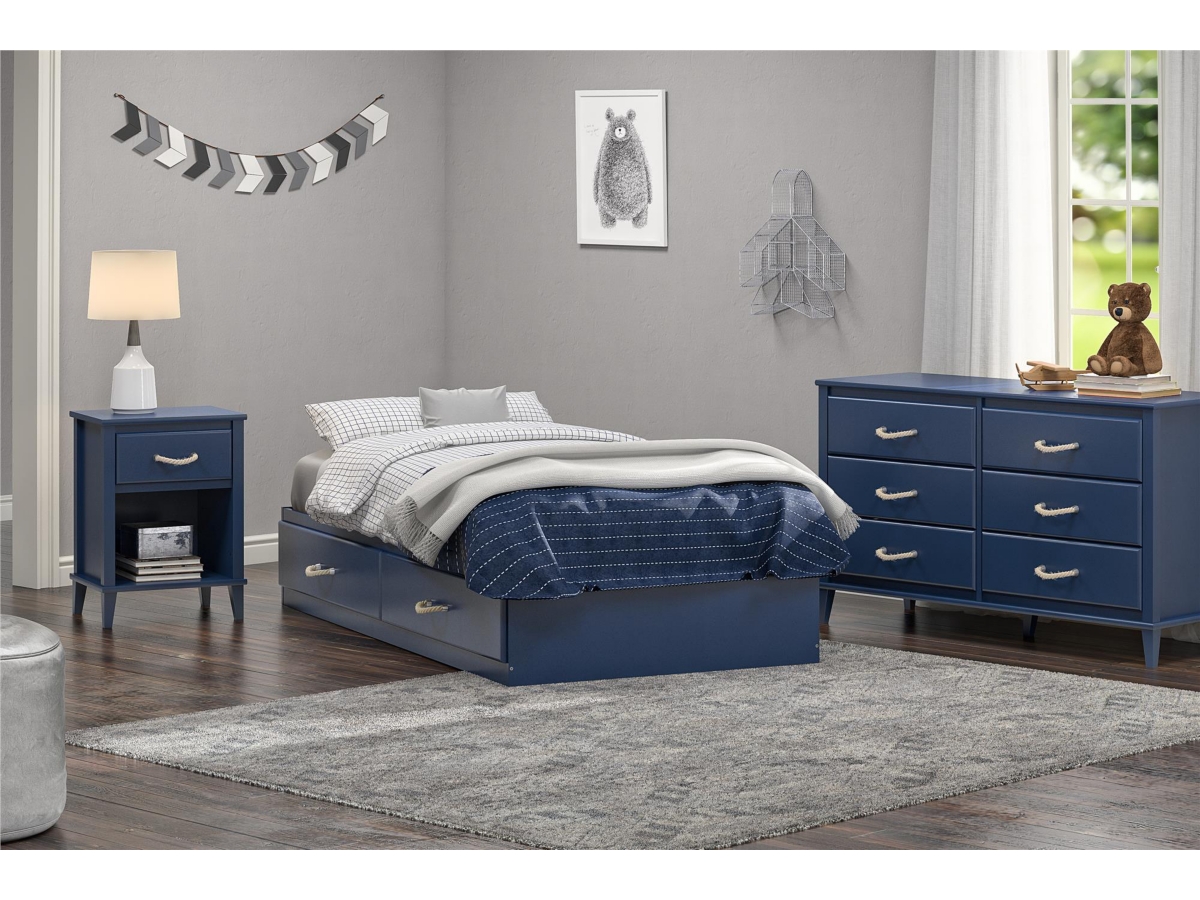 Little Seeds Sierra Ridge Mesa Twin Bed with Storage