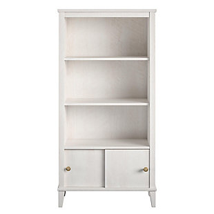 Little Seeds Monarch Hill Poppy Kids White Bookcase, White, large