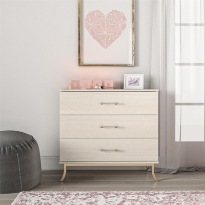 Little Seeds Monarch Hill Clementine White 3 Drawer Dresser, , large