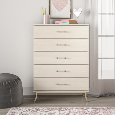 Little Seeds Monarch Hill Clementine White 5 Drawer Dresser, , large