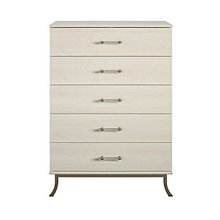 Little Seeds Monarch Hill Clementine White 5 Drawer Dresser, , large