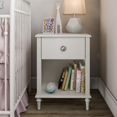 Nursery side cheap table with storage