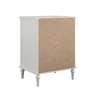 Your little one has most certainly outgrown her childhood bedroom and has been scouring the internet for teen bedroom ideas to transform her space from a kid’s playroom to her own sophisticated sanctuary space free from grown-up demands and rules. Let the Little Seeds Rowan Valley Arden White Kids’ Nightstand be an elegant addition to your child’s new grown up space. Made of laminated MDF and particle board with a chic white finish, an open cubby space for extra storage, and a posh silver ring drawer pull, this beautiful white kids’ nightstand will be a perfect piece for your child’s bedside storage needs. The Little Seeds Rowan Valley Arden White Kids’ Nightstand’s drawer features durable metal drawer slides with built-in stops, and the kids’ nightstand also meets or exceeds the CPSIA Juvenile testing requirements while also including a wall anchor kit to ensure your child’s safety. Little Seeds not only creates this and many more on trend baby and kids’ furniture pieces, we also partner with the National Wildlife Federation’s Garden for Wildlife program to help save the Monarch butterfly.Made of laminated mdf and particleboard with white finish | 1 drawer with durable metal slides and built in stops for safety | Drawer weight limit: 15 lbs., top weight limit: 40 lbs., cubby space weight limit: 40 lbs., 1 year limited warranty | Assembled dimensions: 26.93” h x 19.69” w x 15.16” d