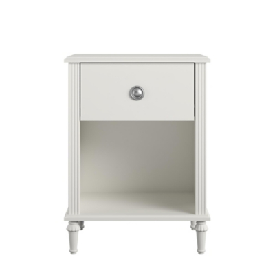 Little Seeds Rowan Valley Arden 1 Drawer White Kids Nightstand, White, large