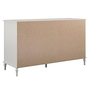 Your little one has most certainly outgrown her childhood bedroom and has been scouring the internet for teen bedroom ideas to transform her space from a kid’s playroom to her own sophisticated sanctuary space free from grown-up demands and rules. Let the Little Seeds Rowan Valley Arden 6 Drawer White Kids’ Dresser be an elegant addition to your child’s new grown up space. Made of laminated MDF and particle board with a chic white finish and posh silver ring drawer pulls, this beautiful white kids’ dresser will be a perfect piece for your child’s clothing storage needs. The Little Seeds Rowan Valley Arden 6 Drawer White Kids’ Dresser drawers feature durable metal drawer slides with built-in stops for safety. If your little one is still in diapers, you can add the optional Changing Table Topper (sold separately) to convert to a changing table dresser. The kids’ dresser meets or exceeds the CPSIA Juvenile testing requirements and includes a wall anchor kit to ensure your child’s safety. Little Seeds not only creates this and many more on trend baby and kids’ furniture pieces, we also partner with the National Wildlife Federation’s Garden for Wildlife program to help save the Monarch butterfly.Made of laminated mdf and particleboard with white finish | 6 drawers with durable metal slides and built in stops for safety | Drawer weight limit: 35 lbs. Each, top weight limit: 75 lbs., 1 year limited warranty | Assembled dimensions: 31.57” h x 53.62” w x 18.9” d