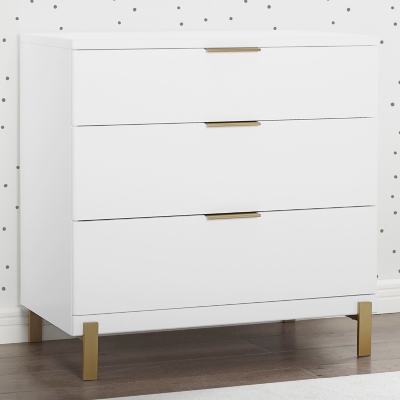 B600002662 Delta Children Hendrix 3 Drawer Dresser, Bianca Wh sku B600002662