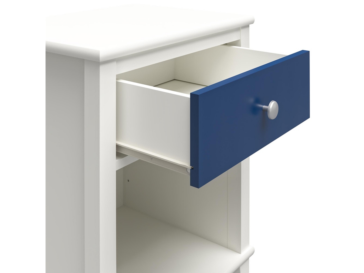 Little Seeds Monarch Hill Poppy Blue and White Nightstand, Blue, large