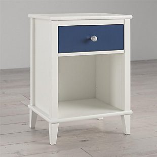 Little Seeds Monarch Hill Poppy Blue and White Nightstand, Blue, rollover