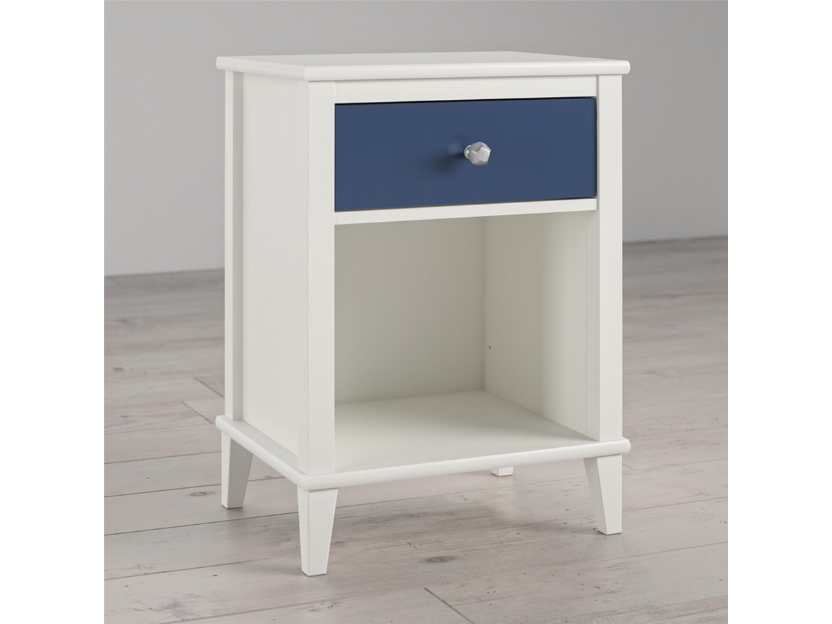 Little Seeds Monarch Hill Poppy Blue and White Nightstand, Blue, large