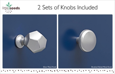 Little Seeds Monarch Hill Poppy Blue and White Nightstand, Blue, large