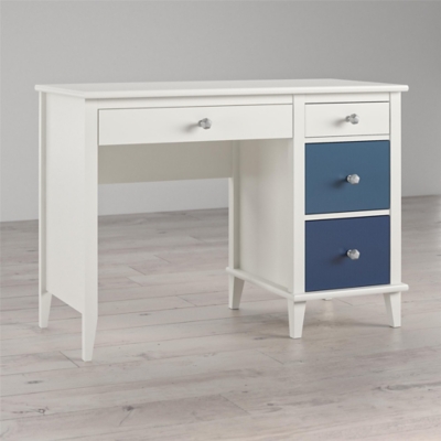 Little Seeds Monarch Hill Poppy Kids Blue and White Desk, Blue, large