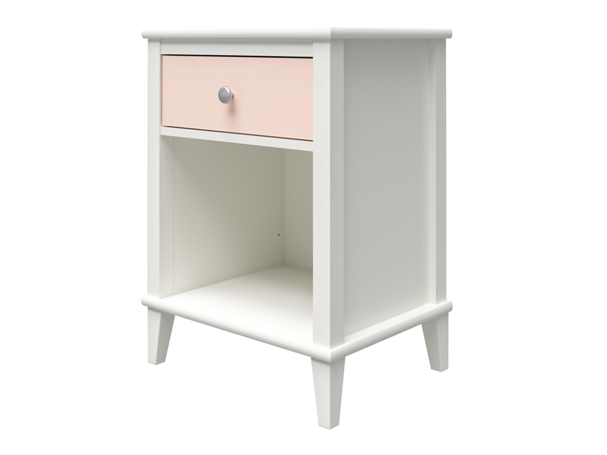 Little Seeds Monarch Hill Poppy Peach and White Nightstand, Peach, large