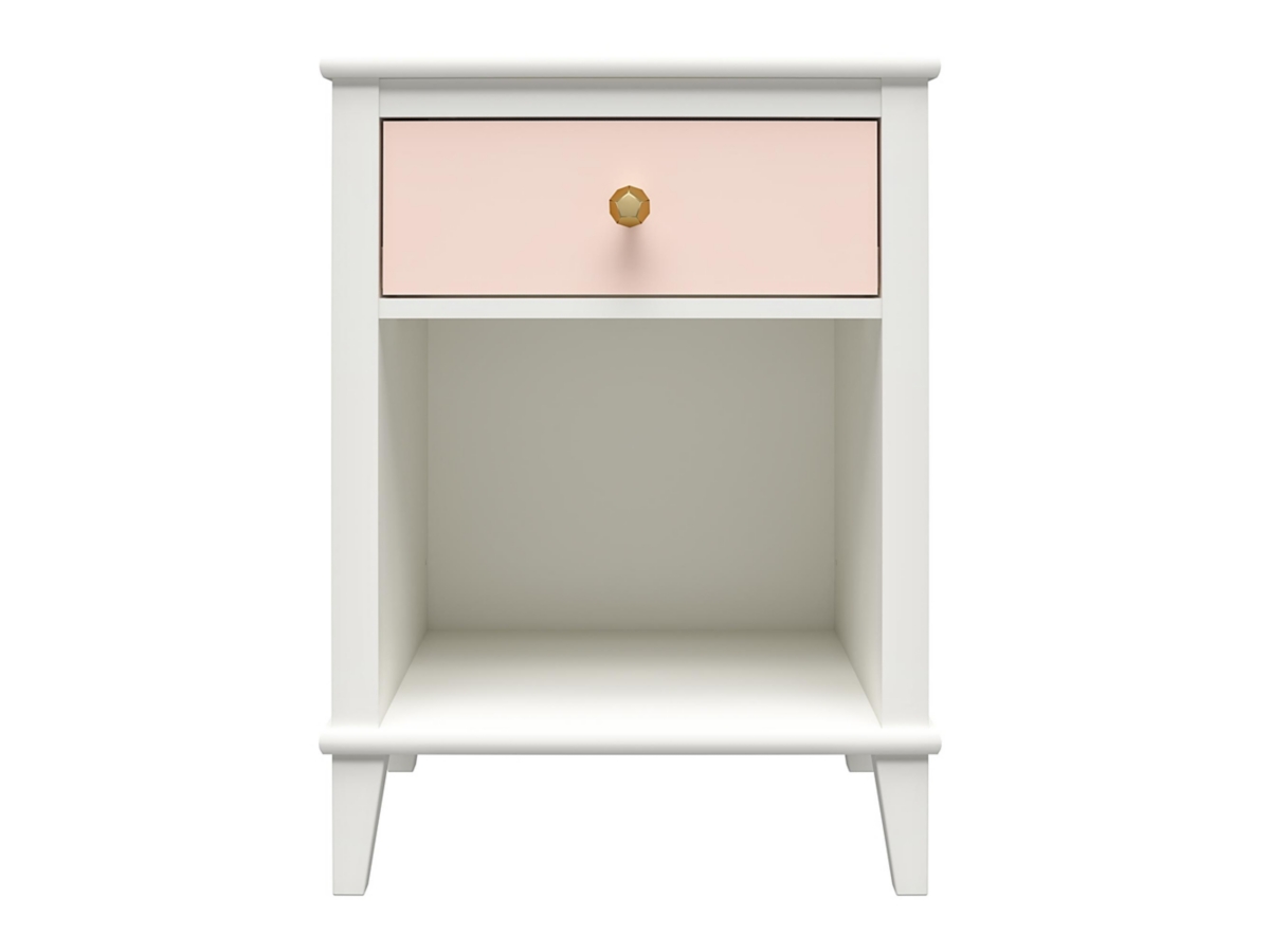 Little Seeds Monarch Hill Poppy Peach and White Nightstand, Peach, large