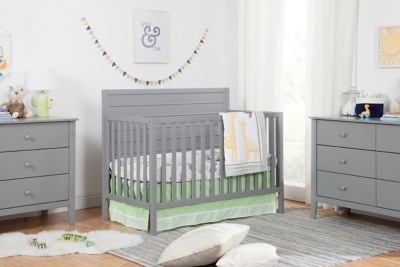 Carter's by Davinci Morgan 4-in-1 Convertible Crib In Gray, Gray, rollover